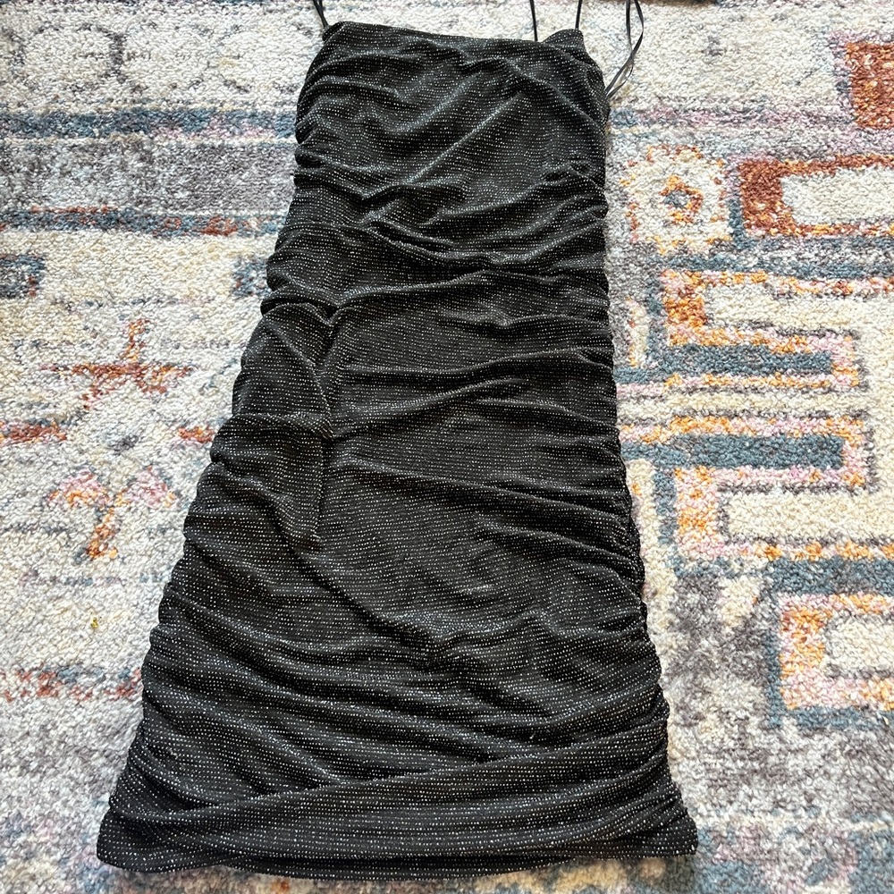 Princess polly ruched sparkle dress
